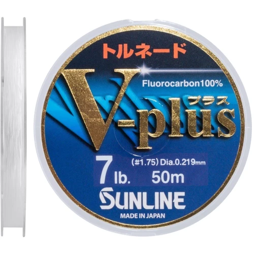 Флюорокарбон Sunline V-Plus 50м #1.75 0.219мм 3.5кг (1658.07.25)