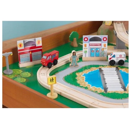 Залізниця KidKraft Ride Around Town Train Set with Table (17836) фото 5