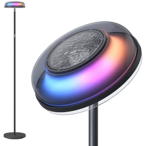 Торшер розумний Govee H60B0 Uplighter Floor Lamp, 1000Lm, RGBWW+RGBIC+WW, WI-FI/Bluetooth, чорний (H60B0311): Тип використовуваної лампи LED-модуль