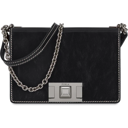 Женская сумка кросс боди Furla Mini черная (1021932)
