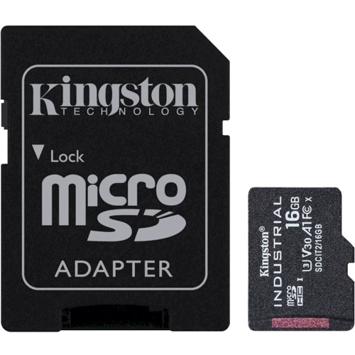 Карта пам'яті Kingston 16GB microSDHC class 10 UHS-I V30 A1+ adapter (SDCIT2/16GB)
