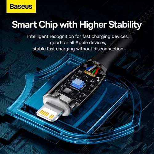 Кабель Baseus Cable USB-C для Lightning Glimmer Series Fast Charging Data 2m Black (CADH000101) фото 10
