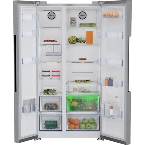 Холодильник Side-by-Side Beko GN164020XP: Розташування морозильної камери Слева