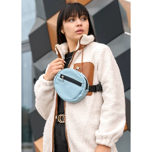 Женская поясная сумка Sambag Cycle 0SO голубая (84119010sale): Пол Женский