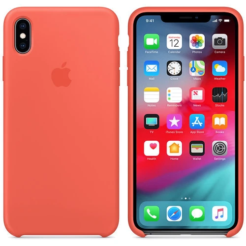 Чехол для iPhone Apple Silicone Case Nectarine (MTFF2) for iPhone Xs Max: Тип чехла накладка на заднюю часть