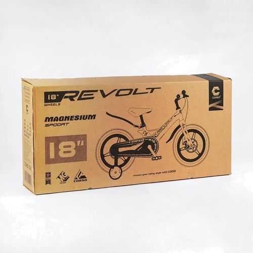 Велосипед 2-х колёсный Corso Revolt 18" MG-18029: Диаметр колес, дюймов 18