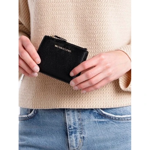 Женский кошелек Michael Kors JET SET MD SNAP BILLFOLD черный (34F9GJ6F2L001): Пол Женский