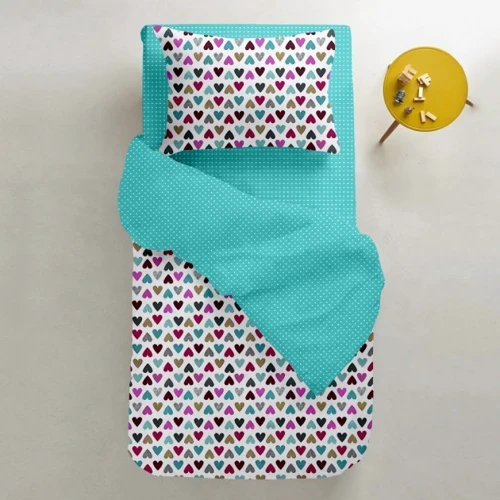 Набор простыней Cosas Rose / DotsMint на резинке 2 шт. 120x60 см (SetSheet_Rose_DotsMint_120x60)