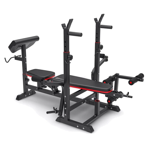 Скамья для жима и пресса Hop-Sport HS-1075 Pro с партой Скотта, со штангой и гантелями Premium 38 кг (00-G00000159): Максимальный вес пользователя, кг 120