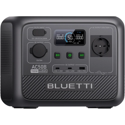 Зарядная станция Bluetti AC50B 448Wh 700W: Емкость аккумулятора, Вт/ч 448