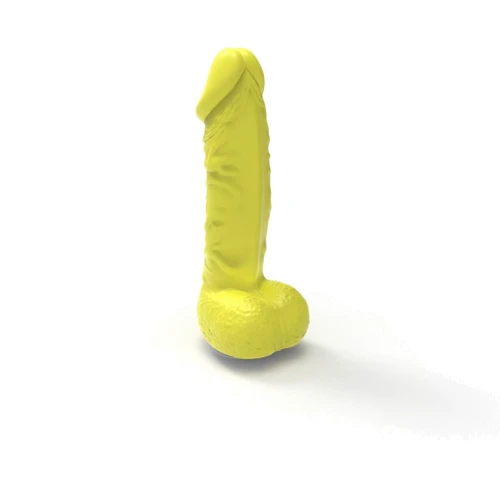 Крафтовое мыло-член с присоской Pure Bliss BIG Yellow, натуральное