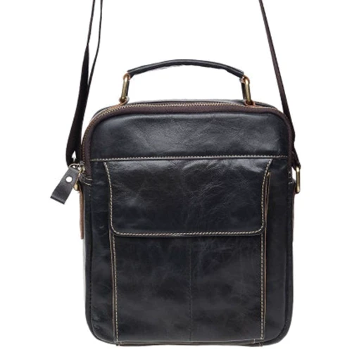 Мужская сумка планшет Borsa Leather коричневая (K16210-brown): Фактура Матовая, Гладкая