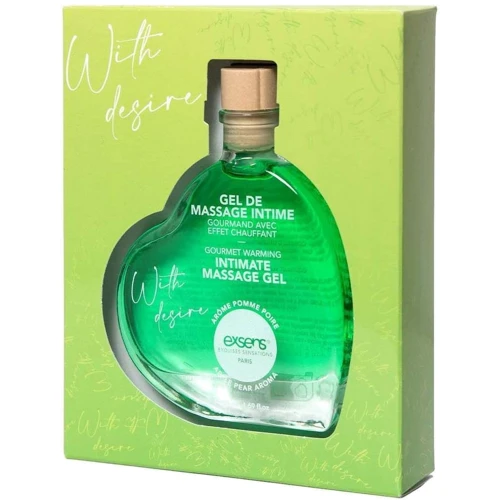 Масажний гель EXSENS With Desire Apple Pear 50 мл (розігріваючий, без цукру, їстівний): Тип гель