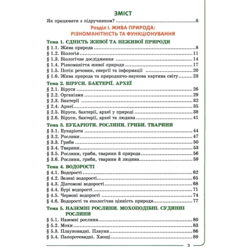 Валерій Соболь: Біологія 7 клас. Підручник: ISBN 978-617-8497-00-2