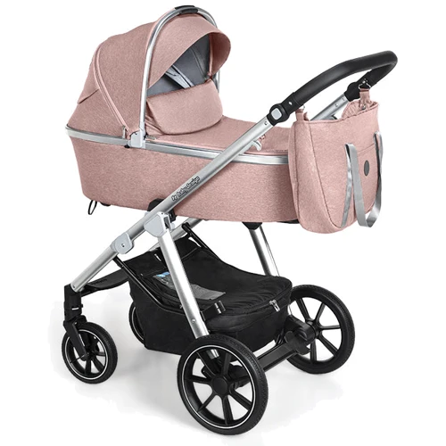 Универсальная коляска 2в1 Baby Design BUENO 08 PINK (без вышивки) фото 16