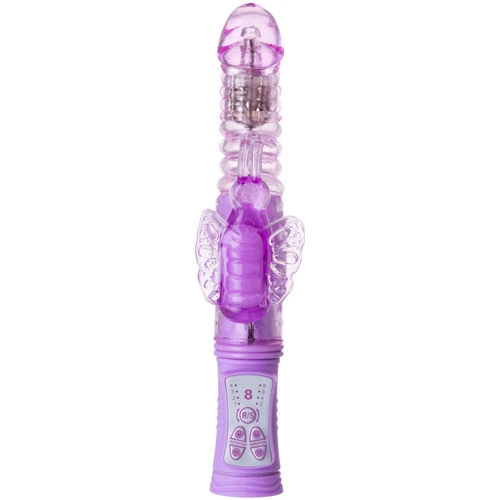 Вибратор с клиторальным стимулятором Toyfa A-Toys High-Tech Fantasy