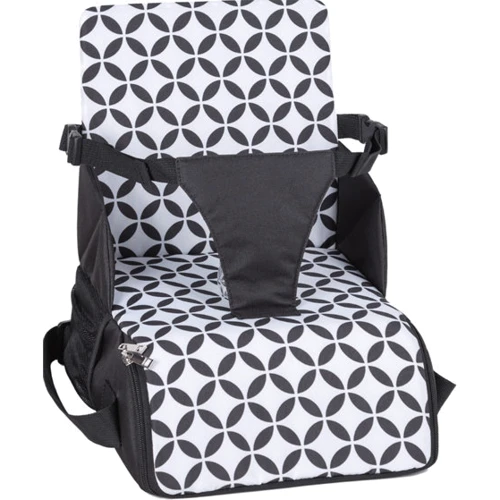 Портативный стул для кормления FreeON Fold and Go Black\white (48709)