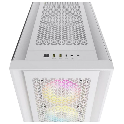 Корпус Corsair iCUE 5000D RGB AirFlow Tempered Glass White (CC-9011243-WW): Типоразмер Midi-Tower
