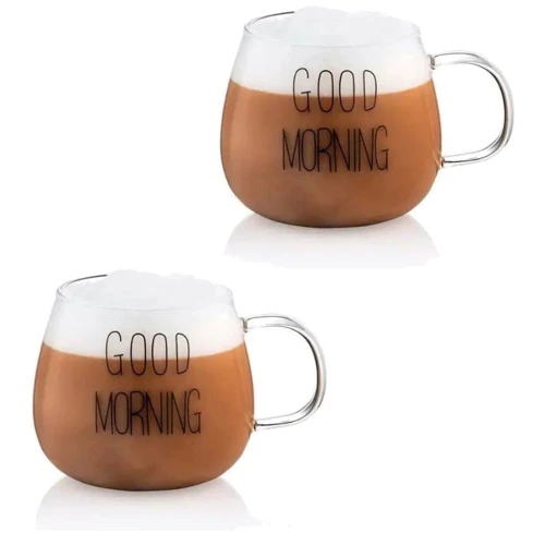 Набор кружек с ручками Ardesto Good Morning 430 мл 2 шт. (AR2643BMR)