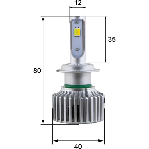 LED лампы Sho-Me W1.1 H7 26W: Цвет свечения Желтый