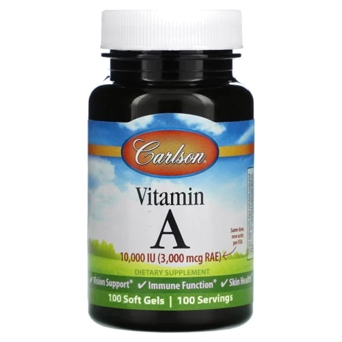 Carlson Labs Vitamin A Витамин А 10000 МЕ 100 капсул