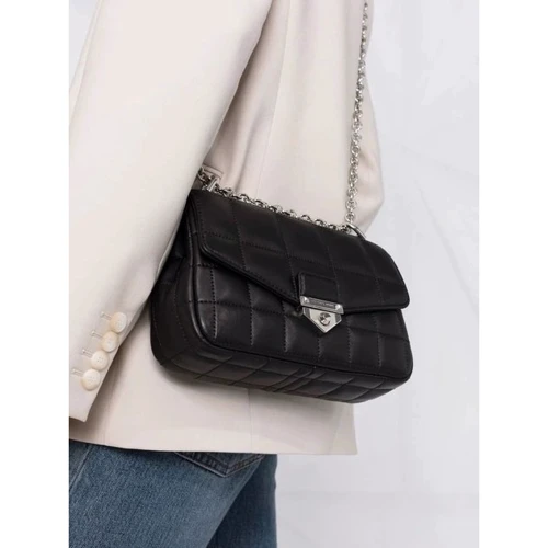 Жіноча сумка крос боді Michael Kors SM CHAIN SHLDR чорна (30H0S1SL1T001): Стать Женский