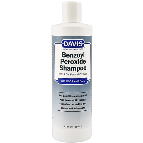 Шампунь Davis Benzoyl Peroxide Shampoo для собак и котов с демодекозом и дерматитами 355 мл (52281)