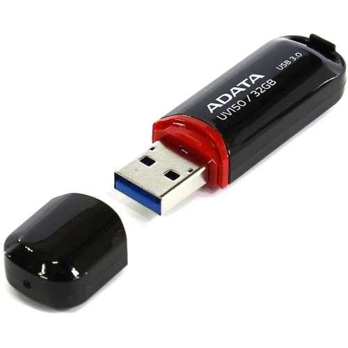 USB-флешка ADATA 128GB UV150 USB 3.0 Black (AUV150-128G-RBK): Максимальна швидкість читання, МБ / с 35
