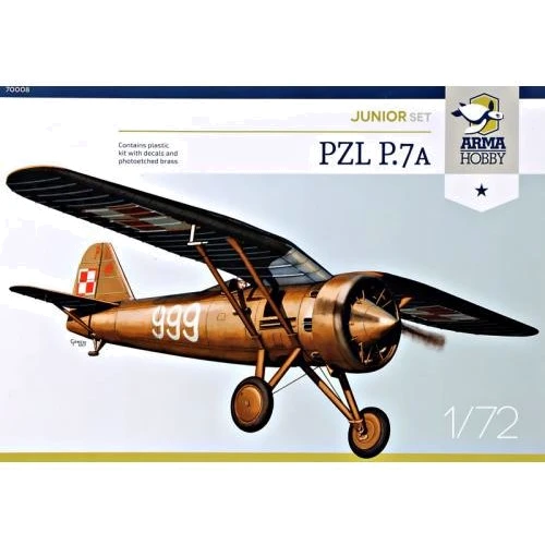 Модель Arma Hobby Польский истребитель PZL P.7a (набор для начинающих) (ARMA70008)