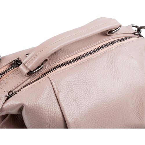 Женская сумка саквояж Vito Torelli розовая (VT-9712-pink): Фактура Матовая, Зернистая