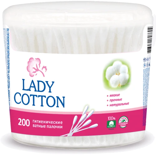 

Lady Cotton Ватные палочки в банке 200 шт