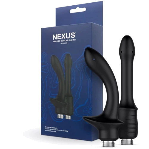 Набор насадок для анального душа Nexus BEGINNER Shower Douche Duo Kit - Black