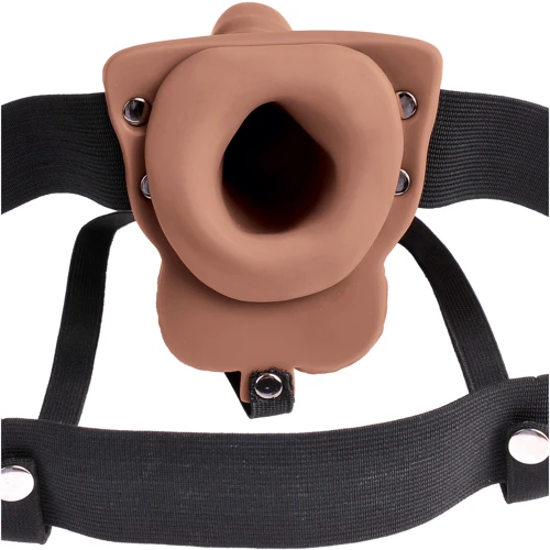 Полый страпон Pipedream 6inch Hollow Recharge Strap On, 14х4,5 см