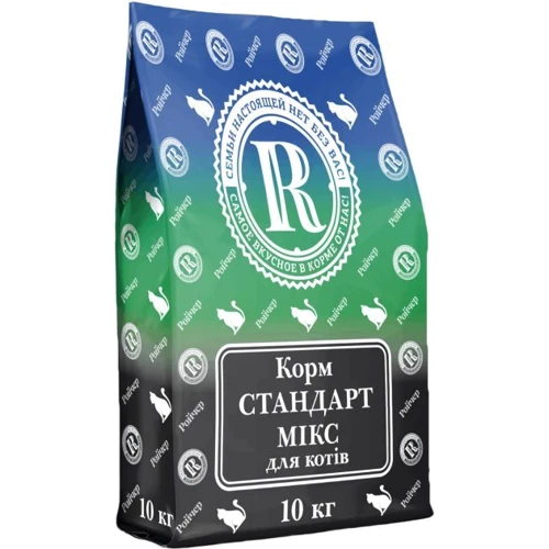 Сухий корм для котів Ройчер Стандарт Мікс 10 кг (4820125432557)