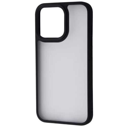 Чехол для iPhone TPU Case Shadow Matte Metal Buttons Black for iPhone 13 Pro: Цвет черный