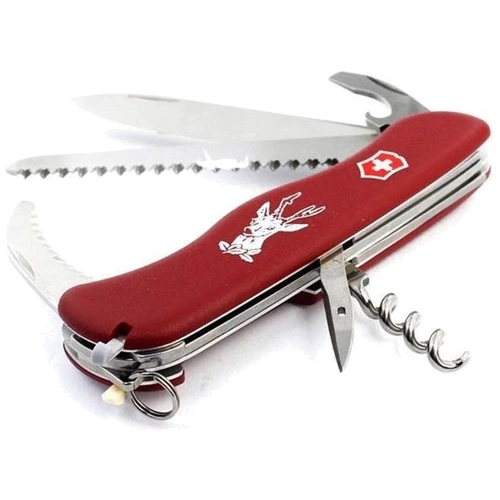 Мультитул Victorinox Hunter 111мм/12предметов/красный нейлон (0.8573): Количество инструментов 12