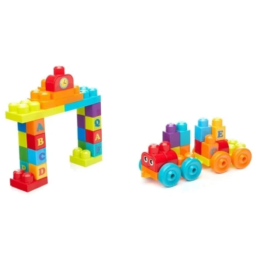 Конструктор Mega Bloks Поезд с буквами 60 деталей (DXH35)