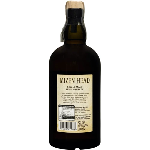 Віскі Mizen Head Single Malt Irish Whiskey 40% 0.7 л (FSH_5391524712988): Об'єм, л 0.7