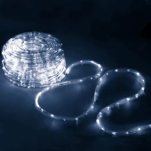 Гирлянда Springos Rope Lights дюралайт уличная 10 м 240 LED холодный белый (CL1201) фото 9