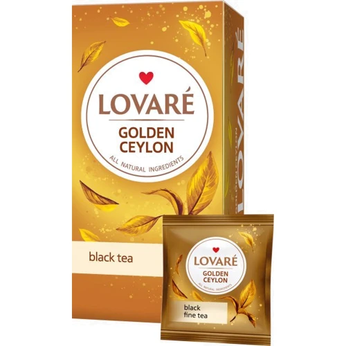 Чай Lovare GOLDEN CEYLON черный 24х2 г пакетированный (4820198874827)