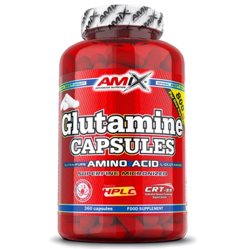 Амінокислота для спорту Amix L-Glutamine 800 mg 360 caps / 60 servings