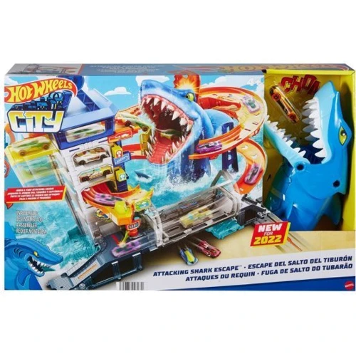 Ігровий набір Hot Wheels Втеча від лютої акули (HDP06) фото 4