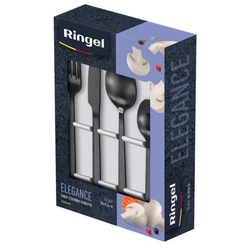 Набор столовых приборов RINGEL Elegance 16 предметов (RG-3116-16): Ложка чайная 4 шт.