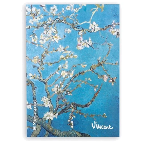 Скетчбук Manuscript Books Van Gogh 1890 с открытым переплетом: Обложка Интегральная