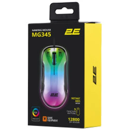 Мышь 2E MG345 RGB USB Transparent (2E-MG345TR): Длина кабеля 1,8