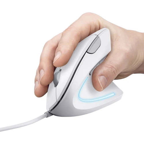 Мышь Trust Verto Ergonomic USB White (25133): Длина кабеля 1.5 м