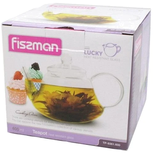 Заварочный чайник Fissman 9361: Цвет прозрачный
