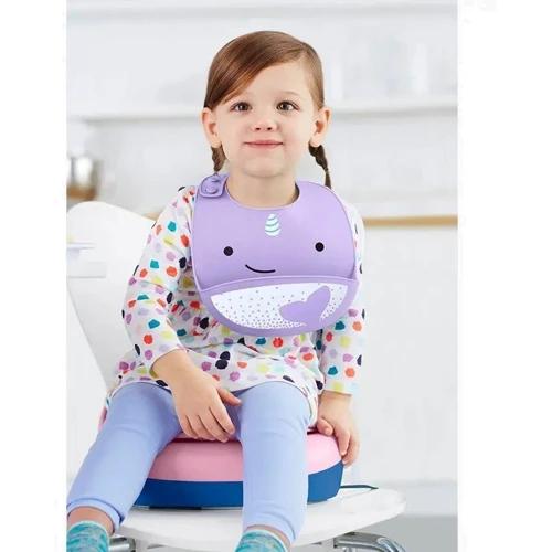 Нагрудник Skip Hop Zоо Кит силиконовый (9I415110): Цвет фиолетовый