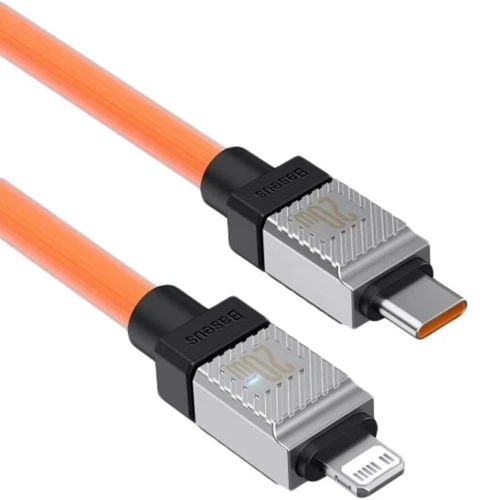 Кабель Baseus Cable USB-C to Lightning CoolPlay Series 20W 1m Orange (CAKW000007) фото 4