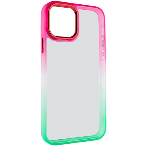 Чехол для iPhone TPU Case TPU+PC Fresh Sip Light Green/Pink for iPhone 12 / 12 Pro